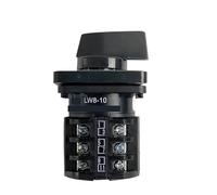 LW8 Series 10A Cam Rotary Switch ON-OFF-ON Conversion Universal Transfer Knob Selector Silver Contact 1-5 Poles(10A 3P)