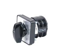 LW8D-10/0-4.2 10A 660V 2 Poles 8 Screws Five Positions Silver Knob Selection Cam Changeover Switch