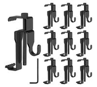 Lwaviwer 10Pcs Brick Clips,Heavy Duty Wall Brick Clips or Brick Hangers,Brick Hangers No Drill Pure Metal Screws