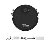 Lwaviwer Mini Cleaning Sweeping Robot Automatic Vacuum Robot Ultra Thin Silent Cleaning Hard Floor Cleaning Machine,Black