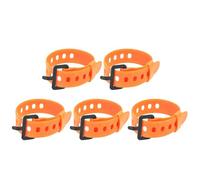 Lwaviwer Rubber Tension Strap High Strength Cargo Belt Sport Water Bottle Compact Ties for Flashlight Luggage S Orange
