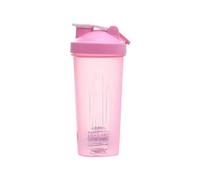 Lwaviwer Shaker Cup Sports Portable Convenient Stirring Cup 600Ml Plastic Shakers Bottle Adults Pink