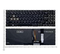 LWDOZMD For MSI Cyborg 15 A12V/A13V/A13U/A13VF AI A1V for Crosshair R6E B12UE ZKatana PULSE B13V backlit keyboard(Silver)