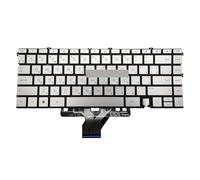 LWDOZMD UK SP LA UA GR Backlit Keyboard for HP for Envy X360 13-AY 13-BA 13T-BA 13-BD 13M-BD BD0023DX Spanish Latin German UKRAINIAN M30787(UA Silver)