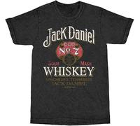 LWDPJY Jack Daniels Whiskey Vintage Mineral Wash T-Shirt