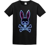 LWDPJY Psycho Bunny Mens 100% Cotton Tshirt
