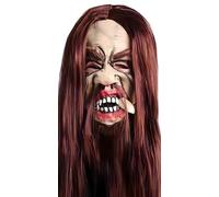 LWDXQQTX Halloween Ghost Masks，Skeleton Jester Mask Decoration，Ghostly Bloody Face Prop，Latex Skeleton Prop (milky white)