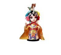 LWDXQQTX - Opera Silk Figures Home Decor Chinese Traditional Opera Sculpture Timeless Melodies in Time and Space Classic Storytale Figurine (Yellow1)