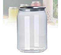 LwiftGal 200 Pack Leakproof Disposable Plastic Can Sealer Cups with Aluminum Lids, PET Beverage Bottles for Boba, Smoothie, Compatible with Can Sealing Machine 330ml