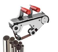 LwiftGal Burnishing Polishing Machine, 1100W Handheld Electric Stainless Steel Polisher, 6 Speed Adjustable Wire Drawing Machine, for Wood Metal Stainless Steel 4-wheelworkinghead