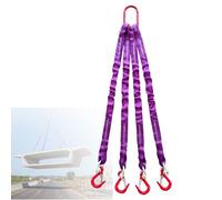 LwiftGal Four Leg Bridle Web Sling, Round Slings Rigging Straps 6m