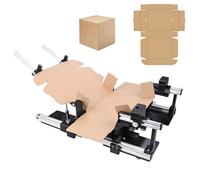 LwiftGal Shipping Boxes Quick Folding Tool, Adjustable Size Carton Folding Device, Manual Box Assisted Foldable Fixture, Aluminum Frame, Easy to Use Length≤25cm-Width≤25cm
