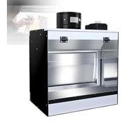 LwiftGal Waterfall Airbrush Spray Booth with LED Lighting, 5500K Hobby Paint Booth, Professional Air Brush Booth Kit, for Painting Model, Crafts,DIY 50 * 50 * 40cm