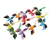 LWINGFLYER 12PCS Artificial Bird Decoration Hummingbird Foam Feathers with Clips Suitable for Handicrafts Christmas Garden Tree Wedding Decoration