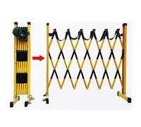 LWJSOCP Expandable Traffic Fence - Retractable Safety Barrier Gate Portable Metal Barricade for Driveways Work Zones Garages & Loading Docks - 600cm Length