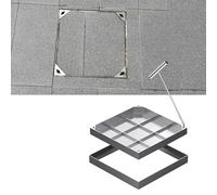 LWJSOCP Heavy Duty Embedded Stainless Steel Inspection Cover, 2.6 Tons Load Capacity Manhole Cover for Plazas, Roads & Courtyards - Resistent 27.5x39.3in (70x100cm) Septic Tank Access