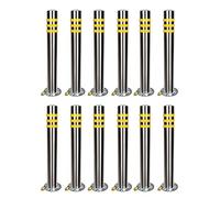 LWJSOCP Lockable Traffic Control Bollards, Durable Removable Posts for Safe Crowd Management and Parking in Commercial Areas, Heavy-Duty Security Solutions