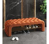 LWJSOCP Luxurious Upholstered Button Tufted Storage Bench Modern Velvet Shoe Comfortable Entryway Bench for Shoes Stylish Bedside Furniture A 100 * 40 * 45