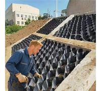 LWJSOCP Outdoor Gravel Walkway Grid 2" Tall Erosion Control Mesh Cuttable Soil Stabilizer Pavers for Sand & Pea Rock Fill Easy Install 6.5x29ft (2x9m) Flood Protection