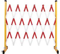 LWJSOCP Portable Traffic Control Barricades, Yellow Crowd Control Barriers, Collapsible 1.2 x 5m, Stable & Durable for Event Management & Safety, Effective Crowd Containment Solutions