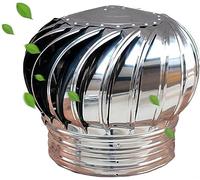 LWJSOCP Rotating Chimney Cowl Cap, Chimney Spinner Cowl, Turbine Ventilator Rotating Cap Roof Ventilator Prevents Rain From Entering The Flue And Keeps The Fireplace Dry Strong And Durable(100mm/3.