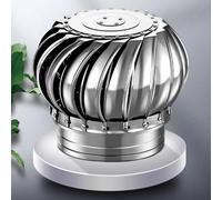 LWJSOCP Rotating Chimney Cowl Cap, Fireplace Chimney Cap, Cowl Cap With Claw Base Energy Saving, Stainless Steel Pipefit Roof, For Houses Factory Attic Farm (Size : 300mm/12in)