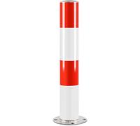 LWJSOCP Safety Bollard Post Driveway Barrier 600mm Parking Barrier Bollard Post, Steel Safety Bollard Strong And Durable, Parking Barrier For Commercial Or Private Use ， Prevent Rust, Easy Installat