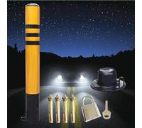 LWJSOCP Stainless Steel Security Bollard Parking Post Driveway Safety Barrier Durable Traffic Control 1 2 or 4 Pack ty Reliable Protection for Entrances