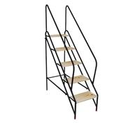 LWJSOCP Step Ladder Swimming Pool Staircase stool Dual-purpose Stair Chair Ladder with Armrest Climb High Platform for Office Home Library Attic stepstool(Five Step)