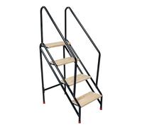 LWJSOCP Step Ladder Swimming Pool Staircase stool Dual-purpose Stair Chair Ladder with Armrest Climb High Platform for Office Home Library Attic stepstool(Four Step)