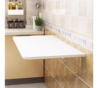 LWJSOCP Wall Mounted Folding Table for AFQVll Spaces Laundry Folding Desk with Heavy Duty Metal Brackets Collapsible Shelf and Workbench Drop Leaf Wall Desk (120x40cm)