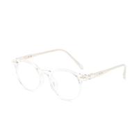 LWLAN Retro Round Optical Frame Glasses Blue Light Blocking TR90 Lightweight Prescription Corrective Eyeglasses For Men Women Full Frame Geometric Fashion