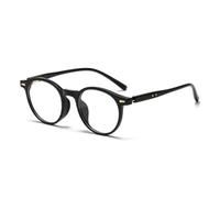 LWLAN Retro Round Optical Frame Glasses Blue Light Blocking TR90 Lightweight Prescription Corrective Eyeglasses For Men Women Full Frame Geometric Fashion