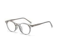LWLAN Retro Round Optical Frame Glasses Blue Light Blocking TR90 Lightweight Prescription Corrective Eyeglasses For Men Women Full Frame Geometric Fashion