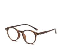 LWLAN Retro Round Optical Frame Glasses Blue Light Blocking TR90 Lightweight Prescription Corrective Eyeglasses For Men Women Full Frame Geometric Fashion