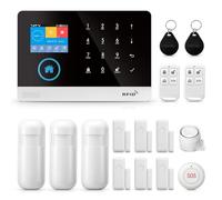 LWOHSI Wireless Home Security Alarm System with Motion Sensor, App Notifications, Door/Window Sensor, Siren, Alexa Compatible, No Monthly Fee