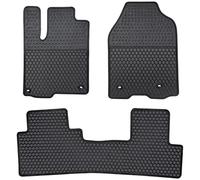 Lwope Car Floor Mats Custom Fit for Acura RDX 2013-2018 Black Rubber Auto Liner Mats All Weather Protection Heavy Duty Odorless