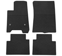 Lwope Car Floor Mats Custom Fit for Chevrolet Chevy Colorado Crew Cab/GMC Canyon 2023 2024 2025 Black Red Rubber All Weather Protection Auto Floor Liners Heavy Duty Odorless
