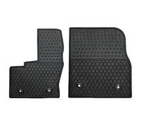Lwope Car Floor Mats Custom Fit for Ford Transit Connect 2014-2021 Black Rubber All Weather Protection Auto Floor Liners Heavy Duty Odorless