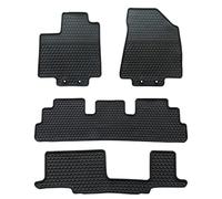 Lwope Car Floor Mats Custom Fit for Infiniti QX60 2022 Black Rubber Auto Liner Mats All Weather Protection Odorless