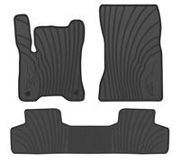 Lwope Car Floor Mats Custom Fit for Mercedes Benz EQB 250 300 350 2022 2023 Full Black Rubber Auto Liner Mats All Weather Protection Odorless