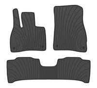 Lwope Car Floor Mats Custom Fit for Mercedes Benz EQE 350 500 350+ SUV（x294） 2023-2025 Black Rubber Auto Floor Liners All Weather Protection Odorless