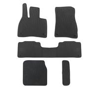 Lwope Car Floor Mats Custom Fit for Mercedes Benz EQS 450+ EQS 580 7-Seater SUV 2022-2025 Black Rubber All Weather Protection Auto Floor Liners Odorless