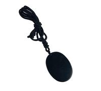 LWQCHW Oval Shungite Pendant Necklace - Natural Stone with Adjustable Black Cord, Healing Crystal Jewelry, Gemstone, Shungite, Gemstone, Shungite