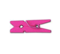 LWR CRAFTS Wooden Mini Clothes Pegs 15 Colors 200 Per Pack 1" 2.5cm (Hot Pink)