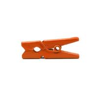 LWR CRAFTS Wooden Mini Clothespins 15 Colors 200 Per Pack 1" 2.5cm (Orange)