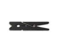 LWR CRAFTS Wooden Small Clothespins 1-7/8" 4.8cm 50 Pieces Per Pack (Black)