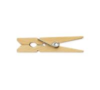 LWR CRAFTS Wooden Small Clothespins 1-7/8" 4.8cm 50 Pieces Per Pack (Natural)
