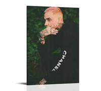 LWSCYMX BlackbearAlbum Covers Popular Music Singers Series Canvas Poster Wall Art Decorative Painting Bedroom Painting Posters12x18inch(30x45cm) Frame-style