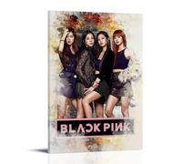 LWSCYMX BlackpinkAlbum Covers Popular Music Singers Series Canvas Poster Wall Art Decorative Painting Bedroom Painting Posters16x24inch(40x60cm) Frame-style